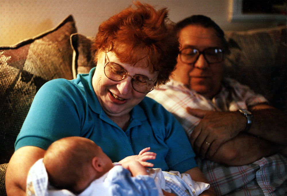 Mom & Dad with their first grandson